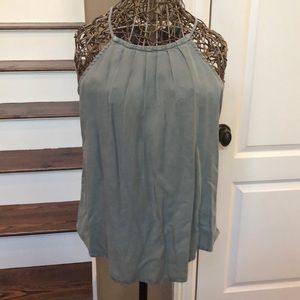 Distressed green shirt